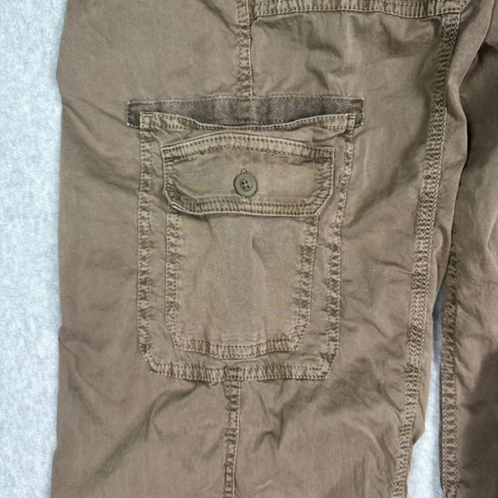 Hollister Cargo Pants Women Size L Brown Low Rise Baggy Streetwear Skater Y2K - Picture 9 of 13